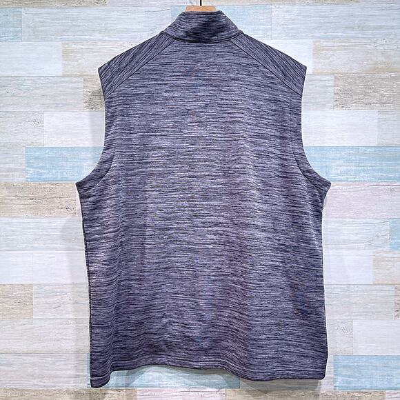 Bojangles Full Zip Tech Vest Jacket Gray Fleece Lined Employee Uniform Mens XL - Picture 3 of 5